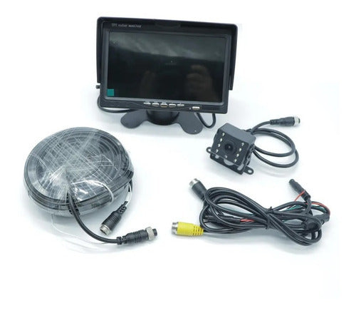 Combo DVR Con Pantalla Y 4 Camaras Full HD Para Camión
