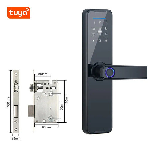 Cerradura Digital Para Puerta Con Huella Dactilar Contraseña