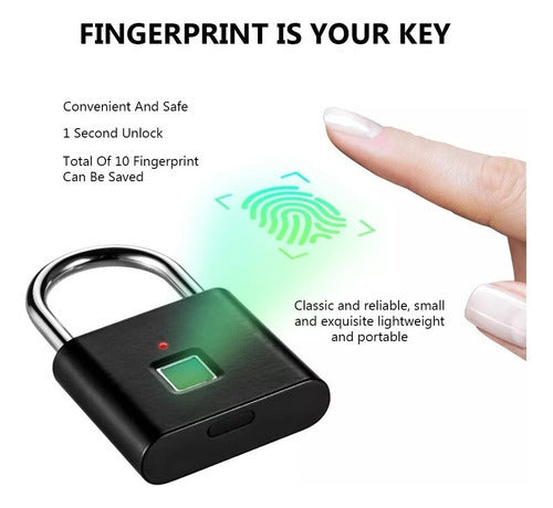 Candado Con Huella Dactilar Y Aplicación Celular