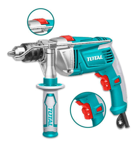 Taladro Percutor Total 1010w Industrial Mandril 13mm