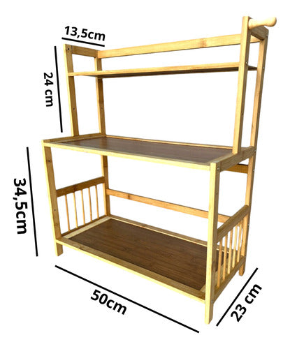 Estante De Bambú Organizador De Pie Para Especias