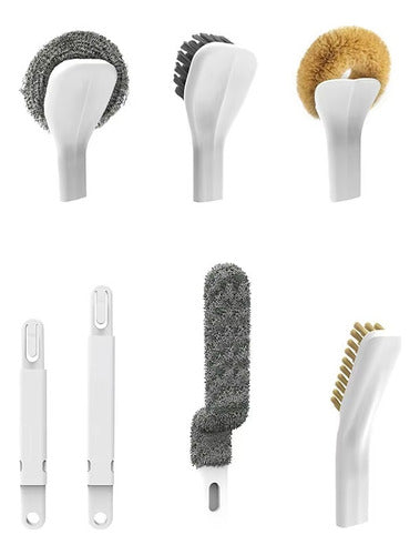 Set De Limpieza 6 En 1 Con Escurridor Colgante Cepillos