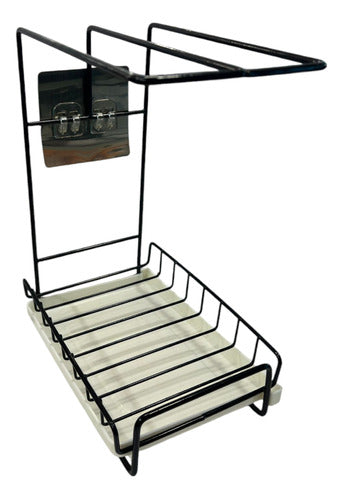 Escurridor Con Drenaje Para Cocina Soporte Trapos