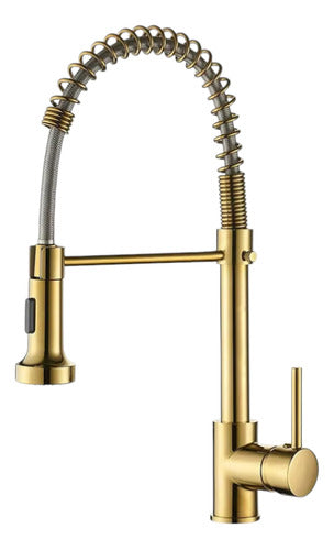 Grifo Cocina Extensible Espiral Giratorio Monocomando