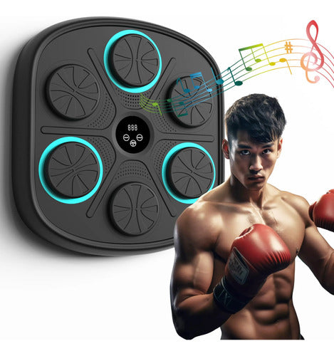 Máquina De Entrenar Musical Led Guantes Boxeo Bluetooth