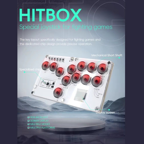 Arcade Stick Tipo Hitbox Sky2040-a01 Pc Xbox Ps3 Ps4 Switch