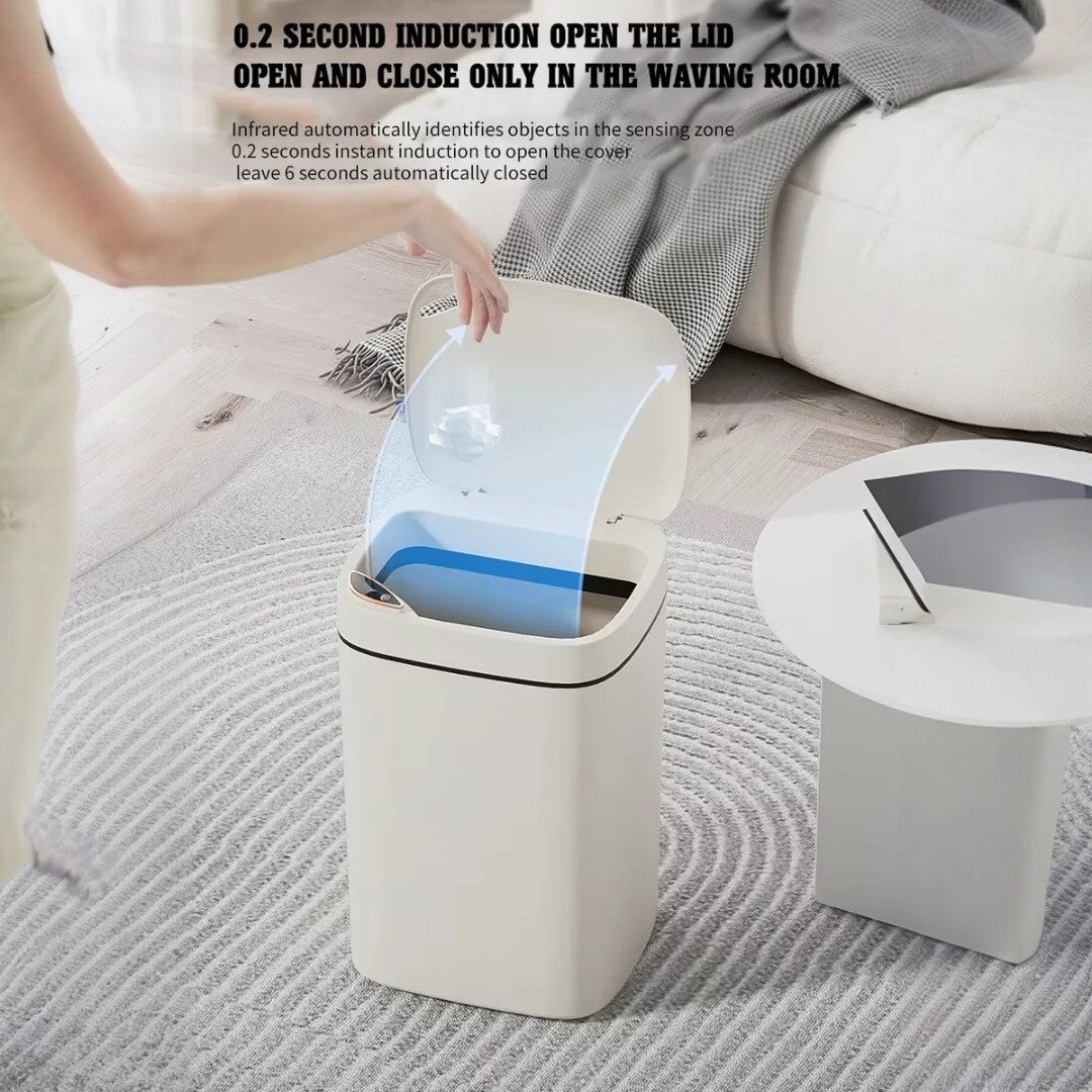 Papelera Inteligente Con Sensor Cierre Automatico