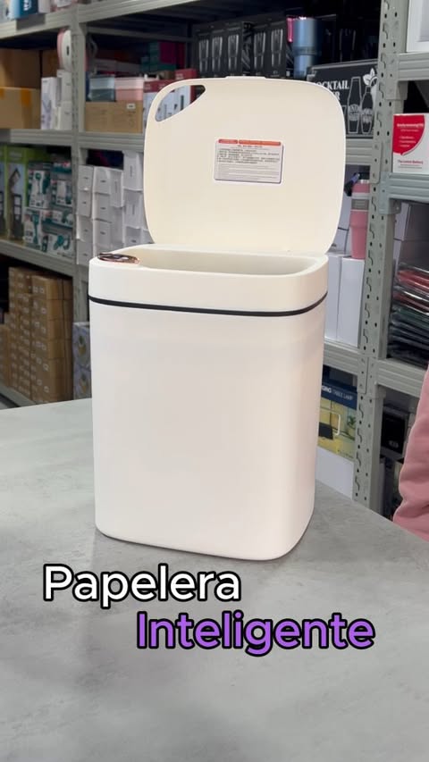 Papelera Inteligente Con Sensor Cierre Automatico