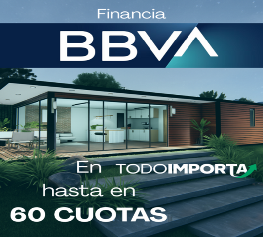 Casa Container Con terraza, Escalera. Madera