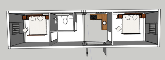 Módulo contenedor de 12 x 3 x 2.8mt PRE VENTA IMPORTACION 60 DÍAS!!