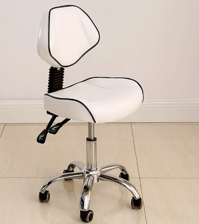 Silla De Escritorio Reclinable Con Tapizado Cuero Sintetico