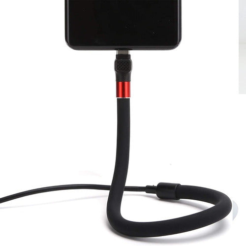 Cable Cargador Soporte Flexible Tipo Micro-USB