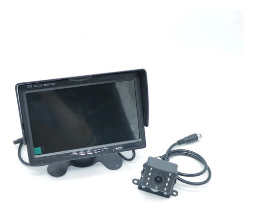 Combo DVR Con Pantalla Y 4 Camaras Full HD Para Camión