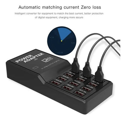 Zapatilla Hub Adaptador 12 USB Carga Rápida
