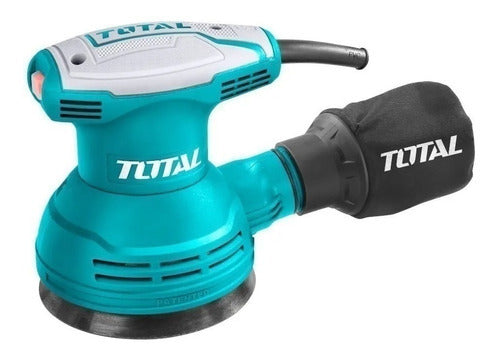 Lijadora Roto Orbital Total 320w Industrial - 5 Pulgadas, 125mm - 12.000rpm - Incluye 5 Lijas Y Bolsa Recolectora De Polvo - Tf2031256