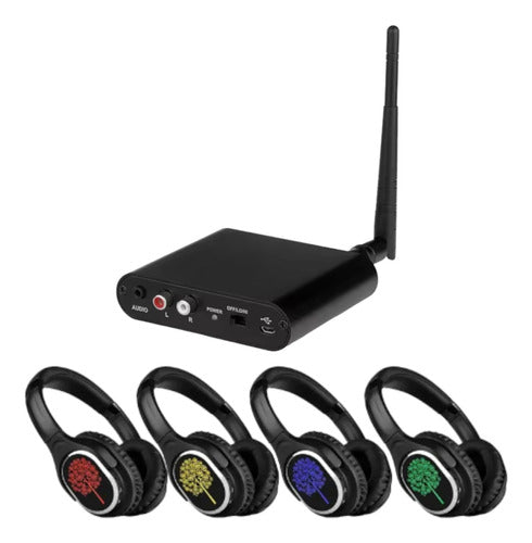 Kit Fiesta Silenciosa UHF + 10 Auriculares