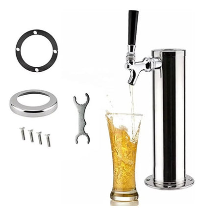 Torre Doble Grifo Para Cerveza Artesanal Equipo Montaje