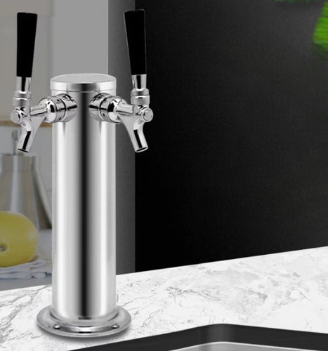 Torre Doble Grifo Para Cerveza Artesanal Equipo Montaje