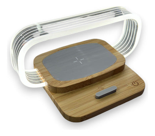 Lampara LED Carga Inalámbrica Celular 3 Colores Táctil