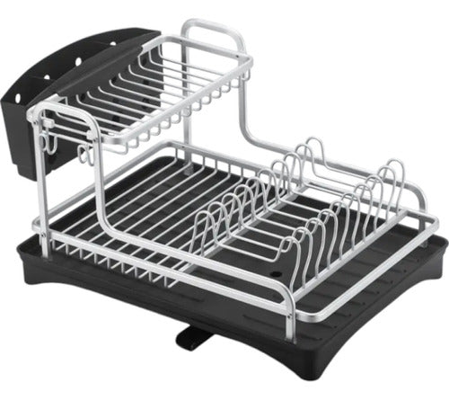 Escurridor De Cocina De Aluminio 2 Pisos