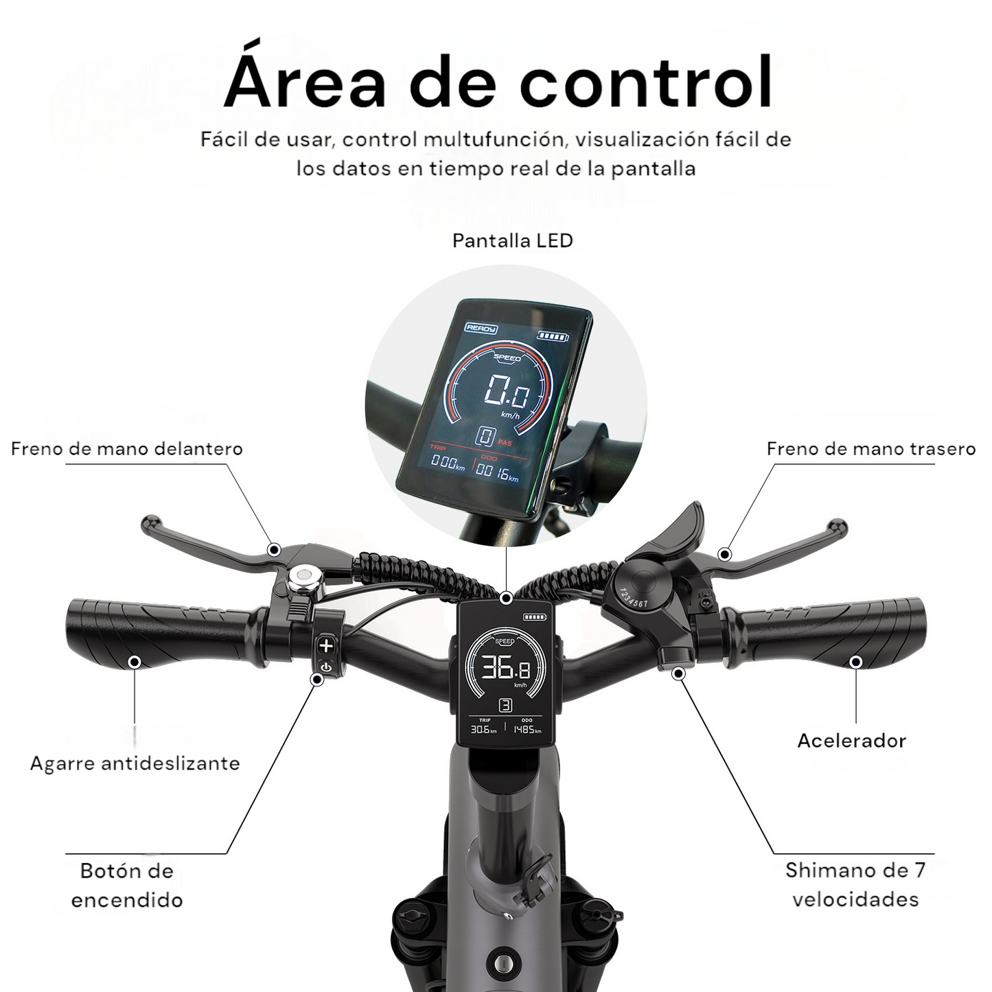 Bicicleta Eléctrica Q3 Rodado 20 - Shimano Necco