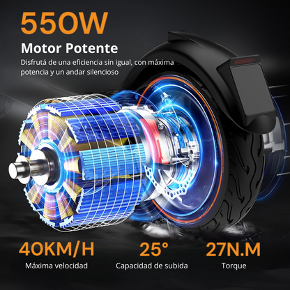 Monopatin Electrico Plegable Hx X9 / 100 km de autonomía