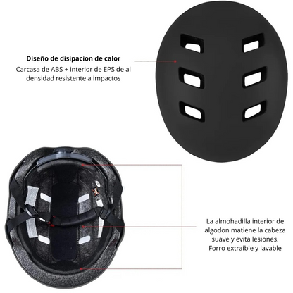 Set De Proteccion Casco Rodilleras Coderas Muñequeras