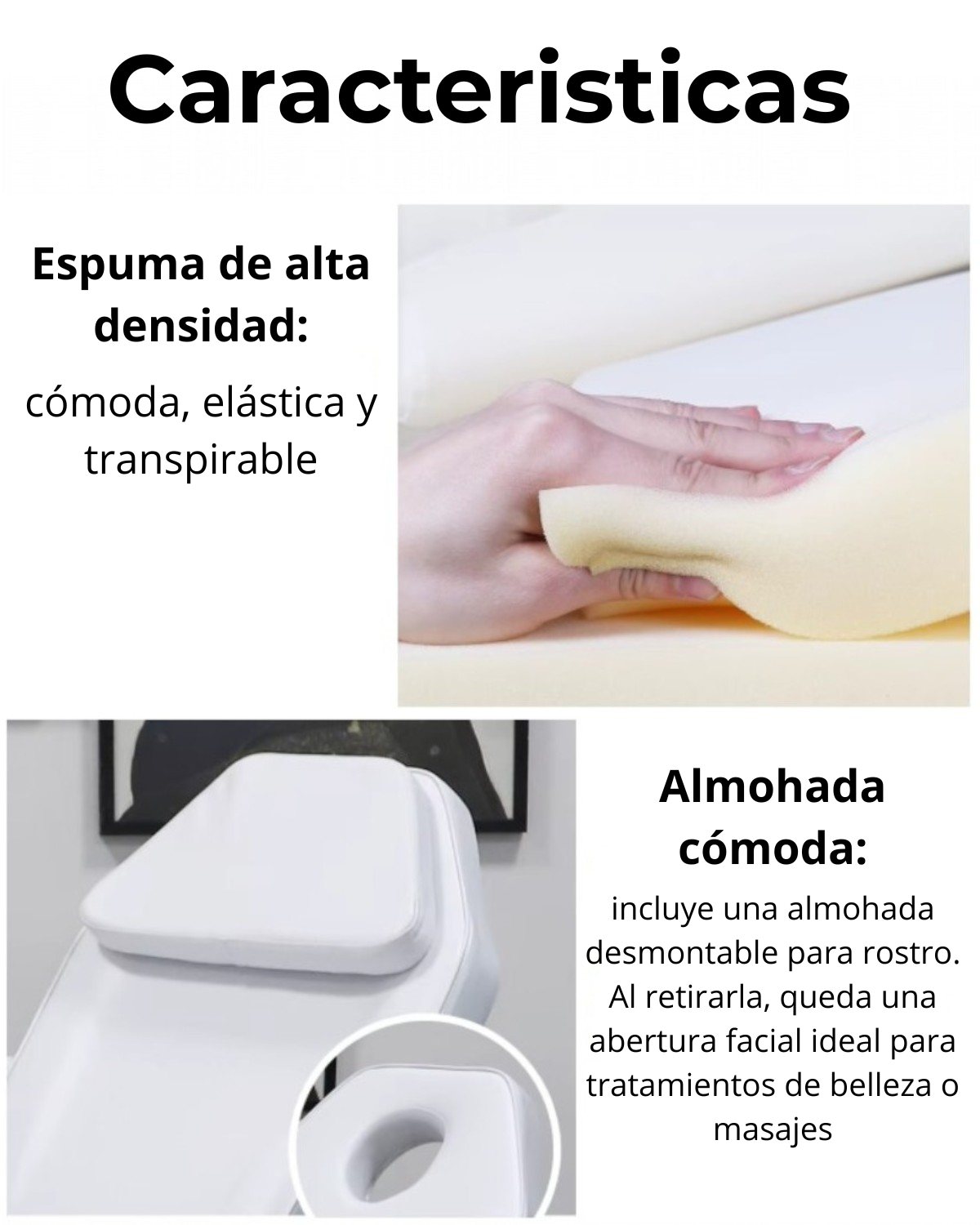 Camilla Reclinable Cosmetica Masajes Tatuador Depilacion