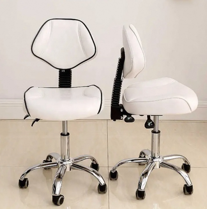 Silla De Escritorio Reclinable Con Tapizado Cuero Sintetico