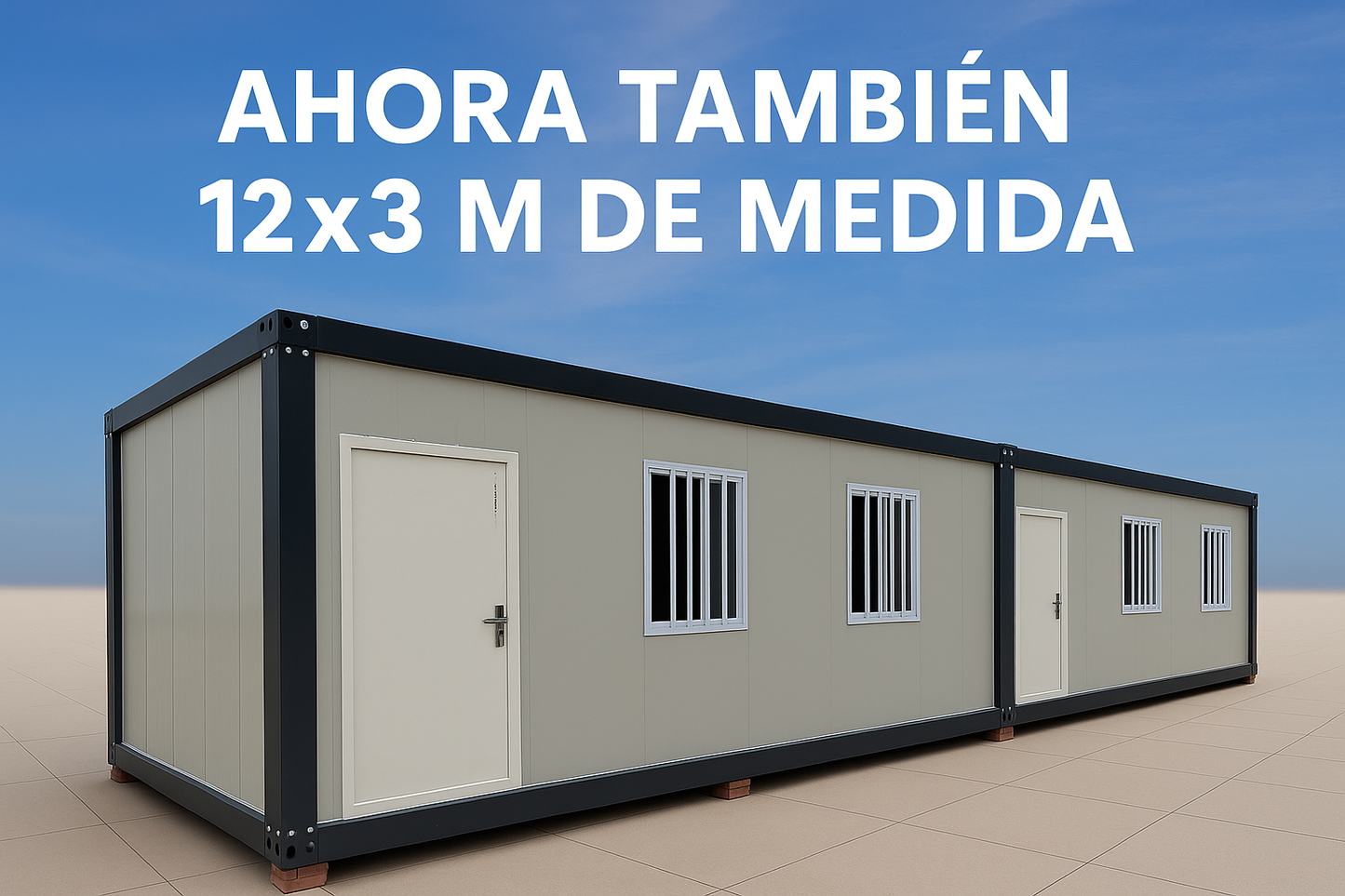 Módulo contenedor de 12 x 3 x 2.8mt PRE VENTA IMPORTACION 60 DÍAS!!