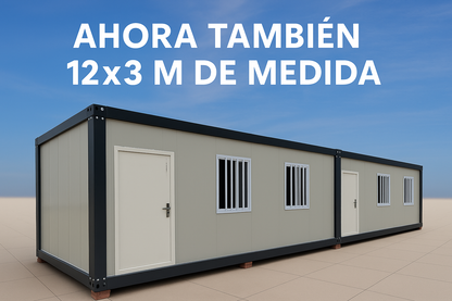 Módulo contenedor de 12 x 3 x 2.8mt PRE VENTA IMPORTACION 60 DÍAS!!