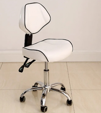 Silla De Escritorio Reclinable Con Tapizado Cuero Sintetico