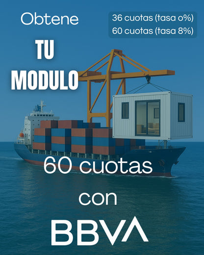 Módulo contenedor de 6 x 3 x 2.8mt PRE VENTA IMPORTACION 60 DÍAS!!